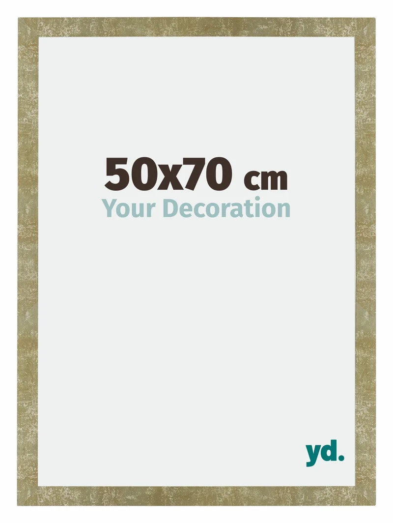 Bilderrahmen 50x70 cm - Gold Antik - MDF - Mura