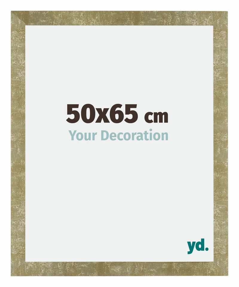 Bilderrahmen 50x65 cm - Gold Antik - MDF - Mura