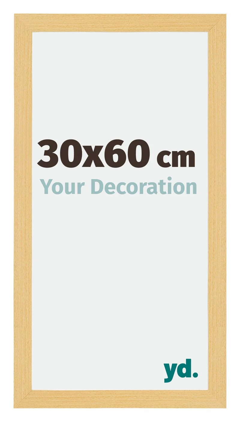 Bilderrahmen 30x60 cm - Buche Dekor - MDF - Mura