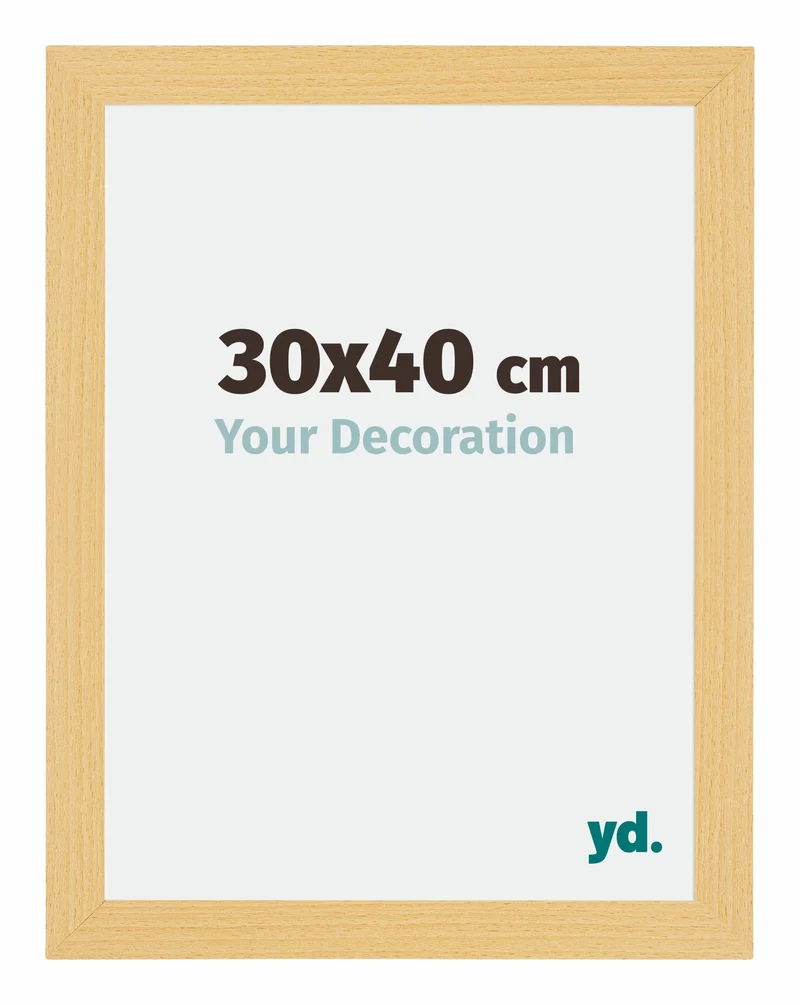 Bilderrahmen 30x40 cm - Buche Dekor - MDF - Mura