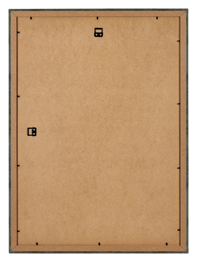 Bilderrahmen 42x60 cm - Blau Gold Meliert - MDF - Mura