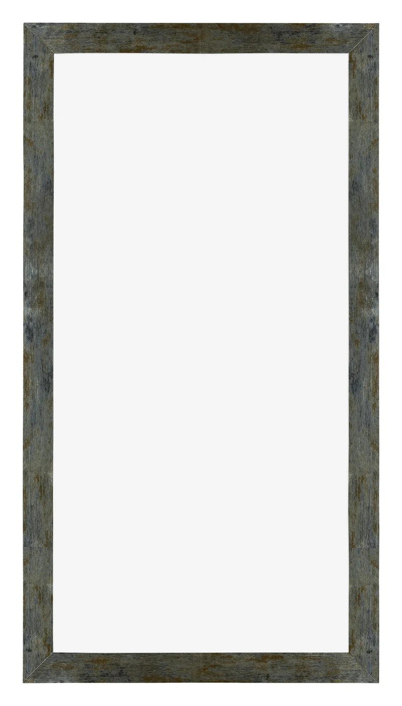 Bilderrahmen 40x80 cm - Blau Gold Meliert - MDF - Mura