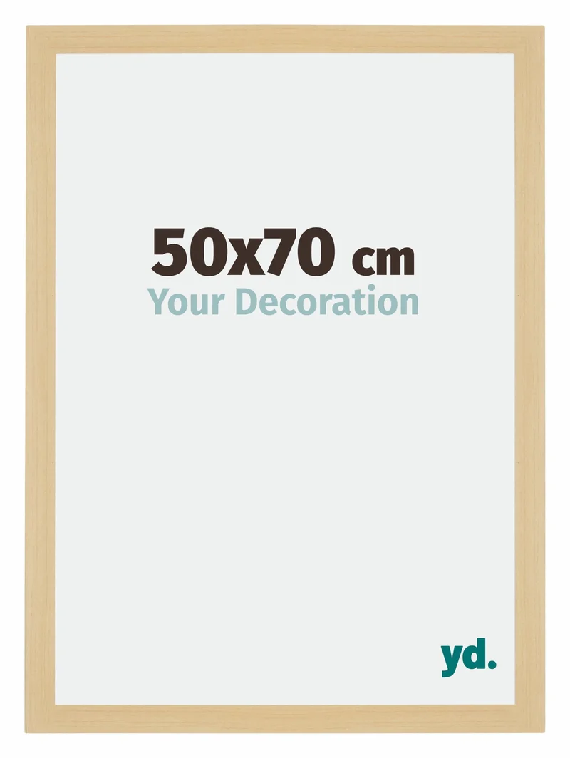 Bilderrahmen 50x70 cm - Ahorn Dekor - MDF - Mura