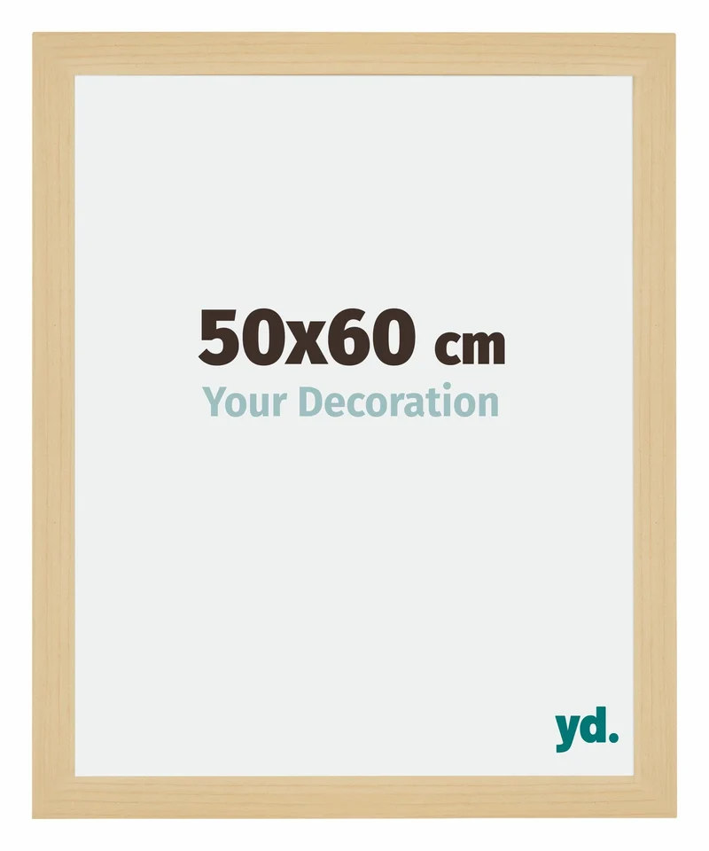 Bilderrahmen 50x60 cm - Ahorn Dekor - MDF - Mura