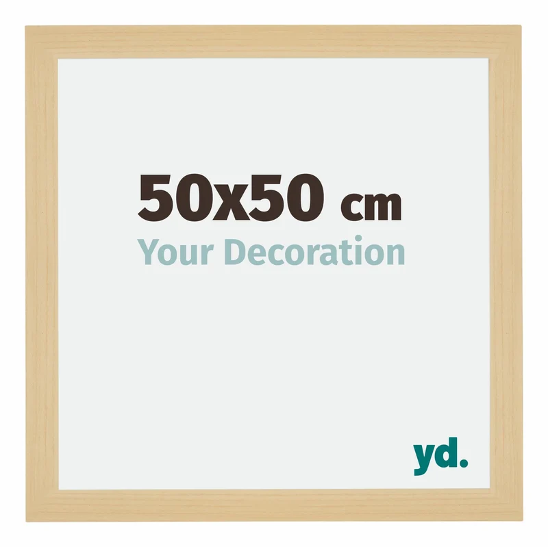 Bilderrahmen 50x50 cm - Ahorn Dekor - MDF - Mura