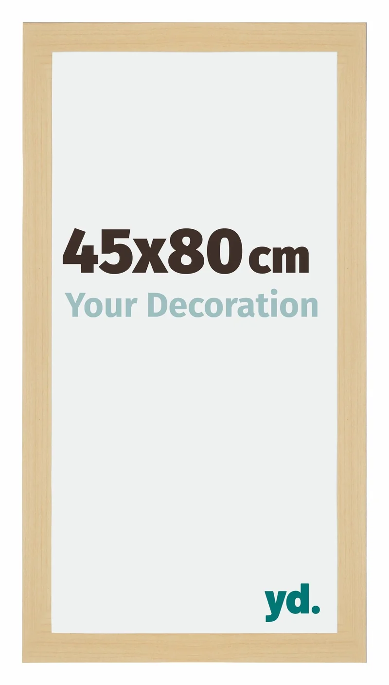 Bilderrahmen 45x80 cm - Ahorn Dekor - MDF - Mura