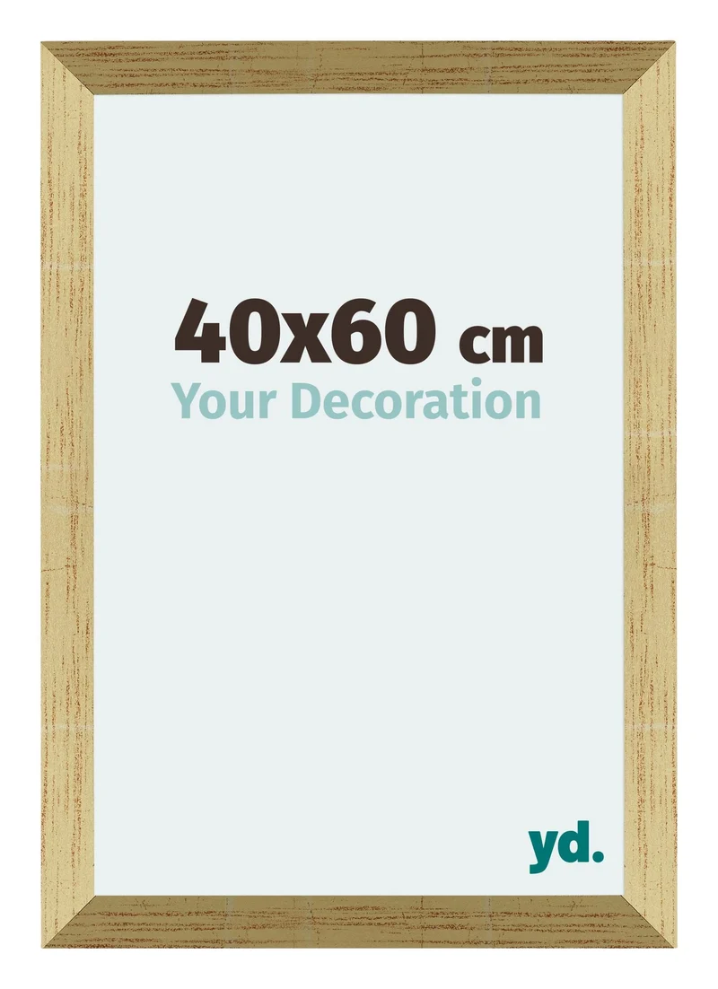 Bilderrahmen 40x60 cm - Goldglanz - MDF - Mura