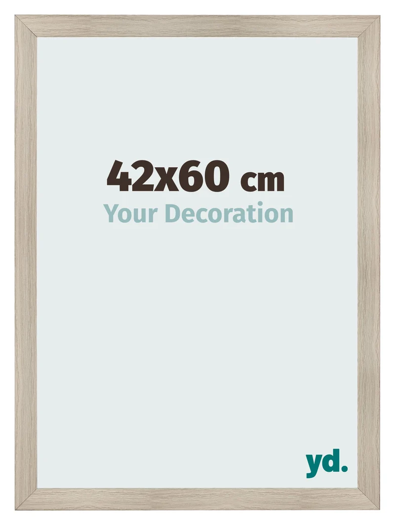 Bilderrahmen 42x60 cm - Eiche Hell - MDF - Pisa