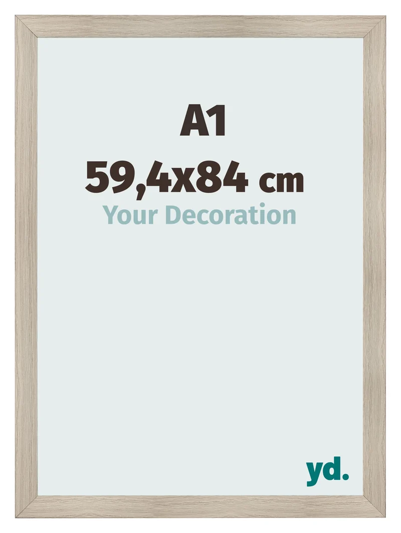 Bilderrahmen A1 - 59,4x84 cm - Eiche Hell - MDF - Pisa