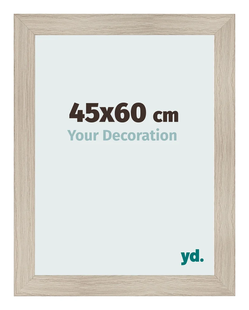 Bilderrahmen 45x60 cm - Eiche Hell - MDF - Pisa