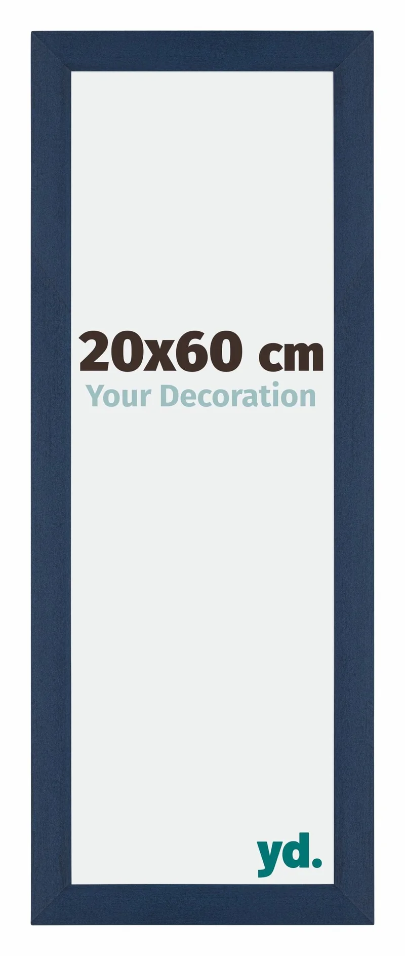 Bilderrahmen 20x60 cm - Dunkelblau Gewischt - MDF - Mura