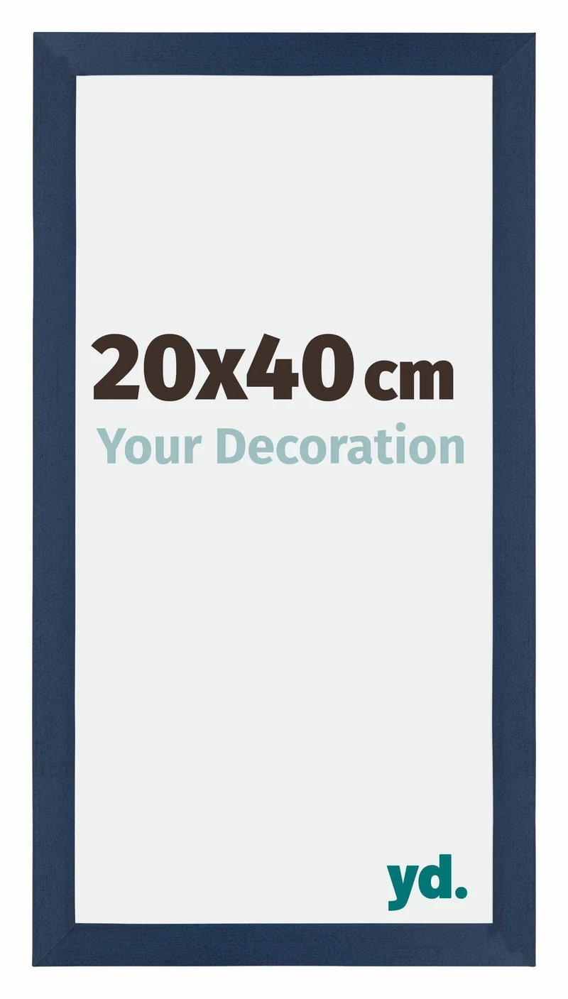 Bilderrahmen 20x40 cm - Dunkelblau Gewischt - MDF - Mura