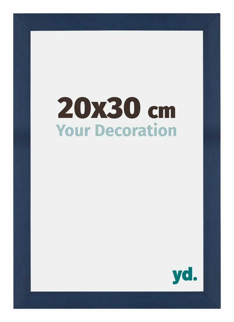 Bilderrahmen 20x30 cm - Dunkelblau Gewischt - MDF - Mura