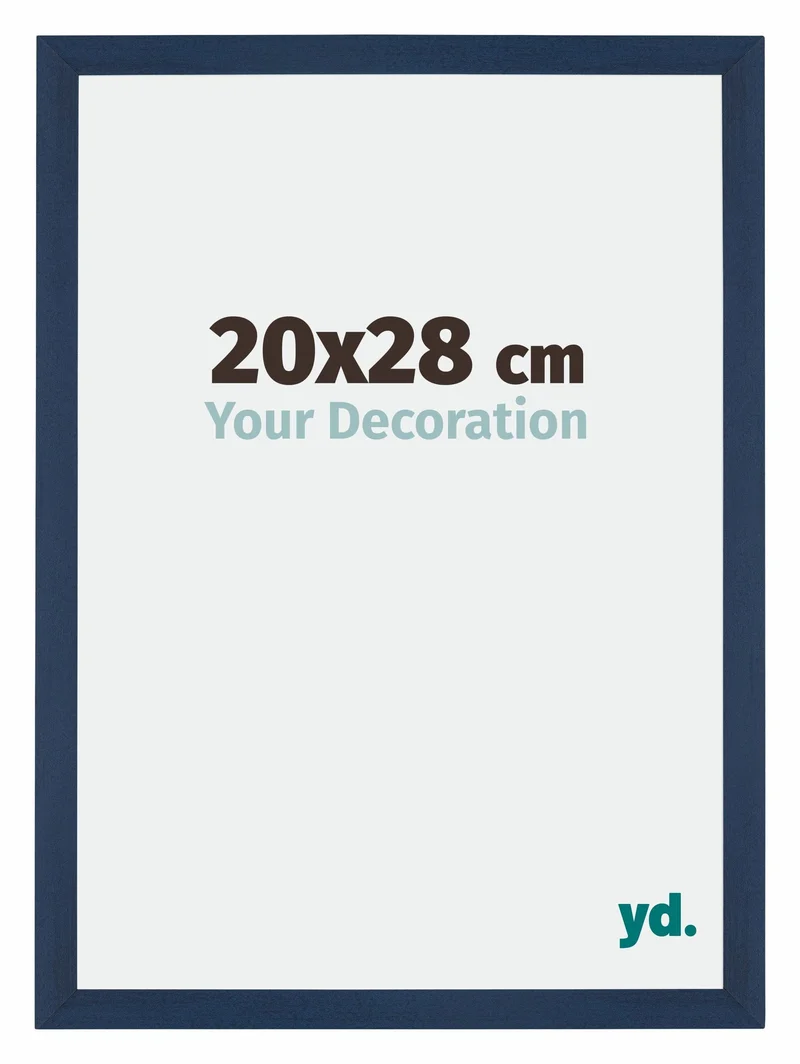 Bilderrahmen 20x28 cm - Dunkelblau Gewischt - MDF - Mura