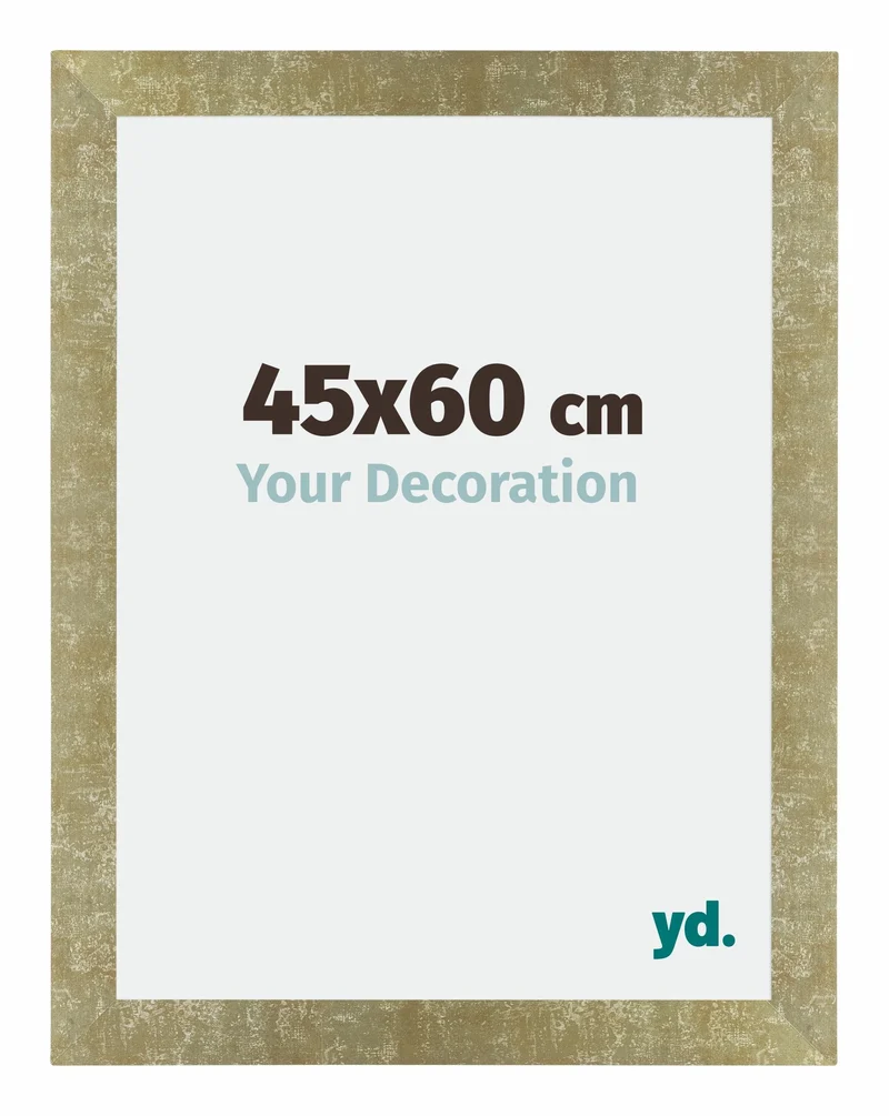 Bilderrahmen 45x60 cm - Gold Antik - MDF - Mura