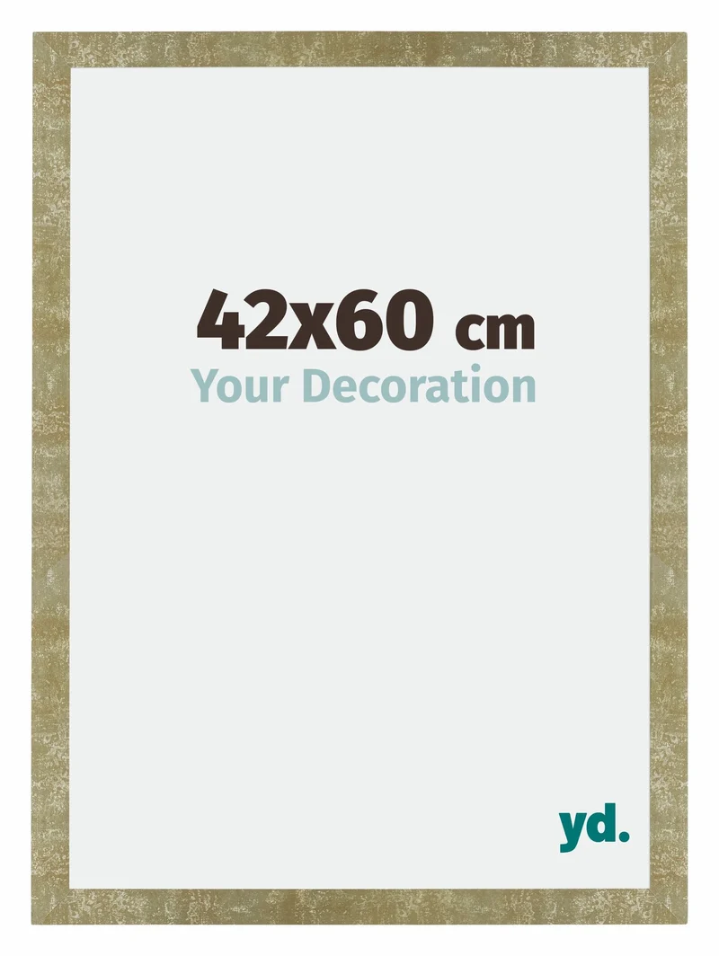 Bilderrahmen 42x60 cm - Gold Antik - MDF - Mura