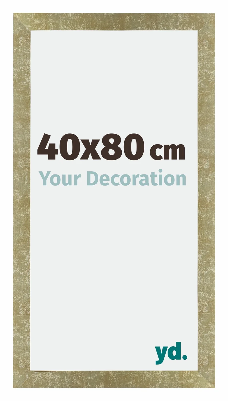 Bilderrahmen 40x80 cm - Gold Antik - MDF - Mura