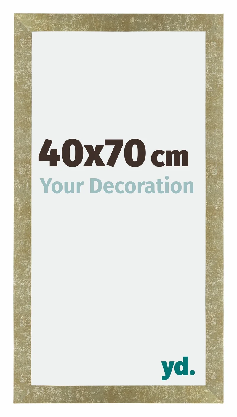 Bilderrahmen 40x70 cm - Gold Antik - MDF - Mura
