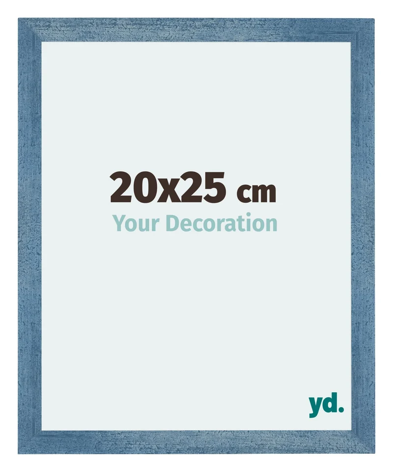 Bilderrahmen 20x25 cm - Hellblau Gewischt - MDF - Mura