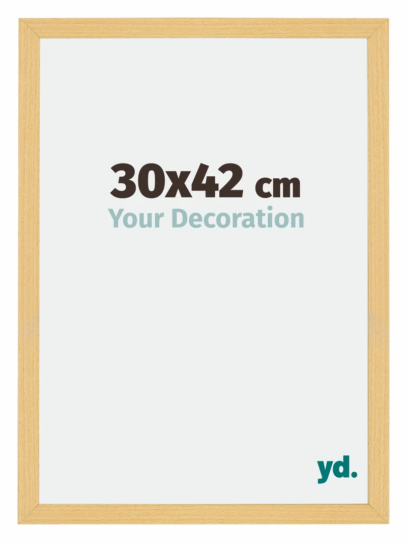 Bilderrahmen 30x42 cm - Buche Dekor - MDF - Mura