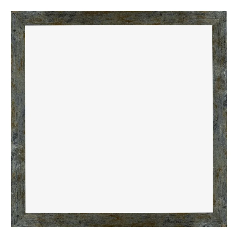 Bilderrahmen 40x40 cm - Blau Gold Meliert - MDF - Mura