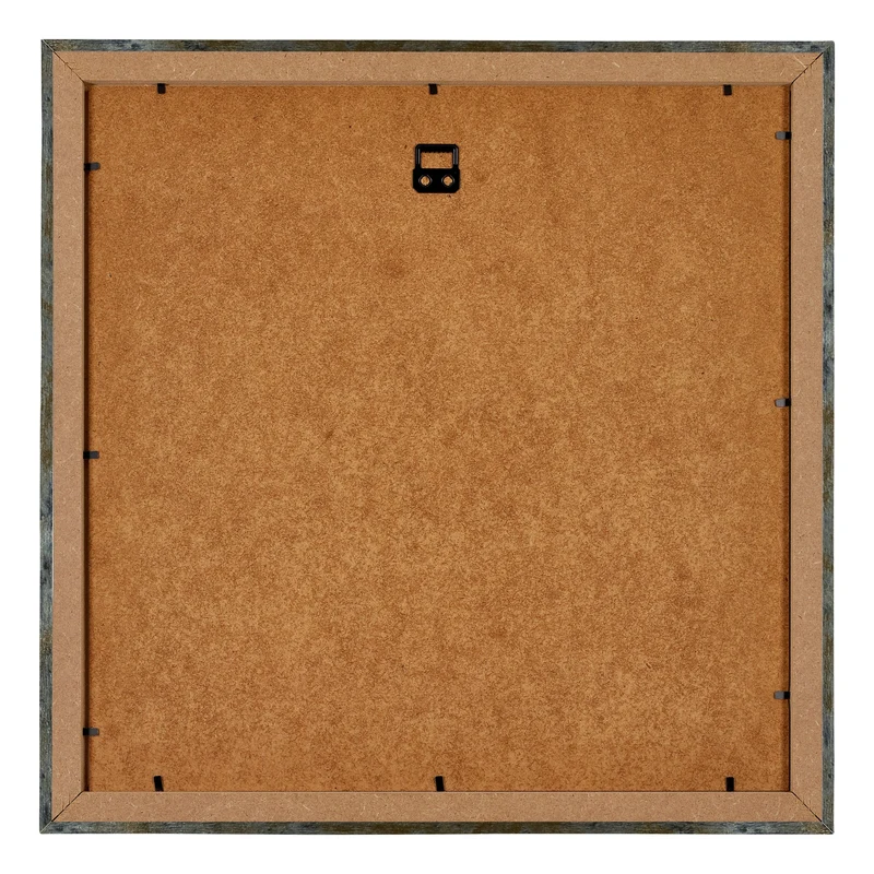 Bilderrahmen 30x30 cm - Blau Gold Meliert - MDF - Mura