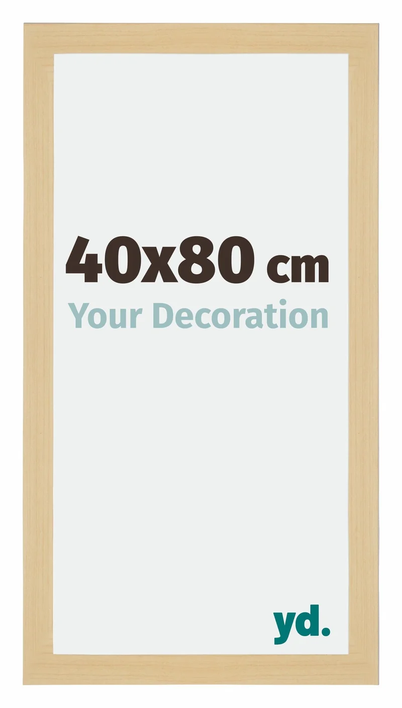 Bilderrahmen 40x80 cm - Ahorn Dekor - MDF - Mura