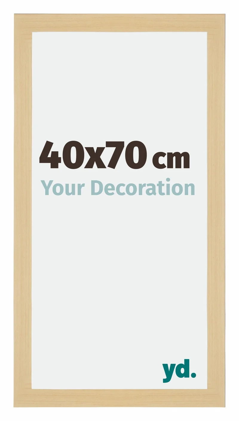 Bilderrahmen 40x70 cm - Ahorn Dekor - MDF - Mura