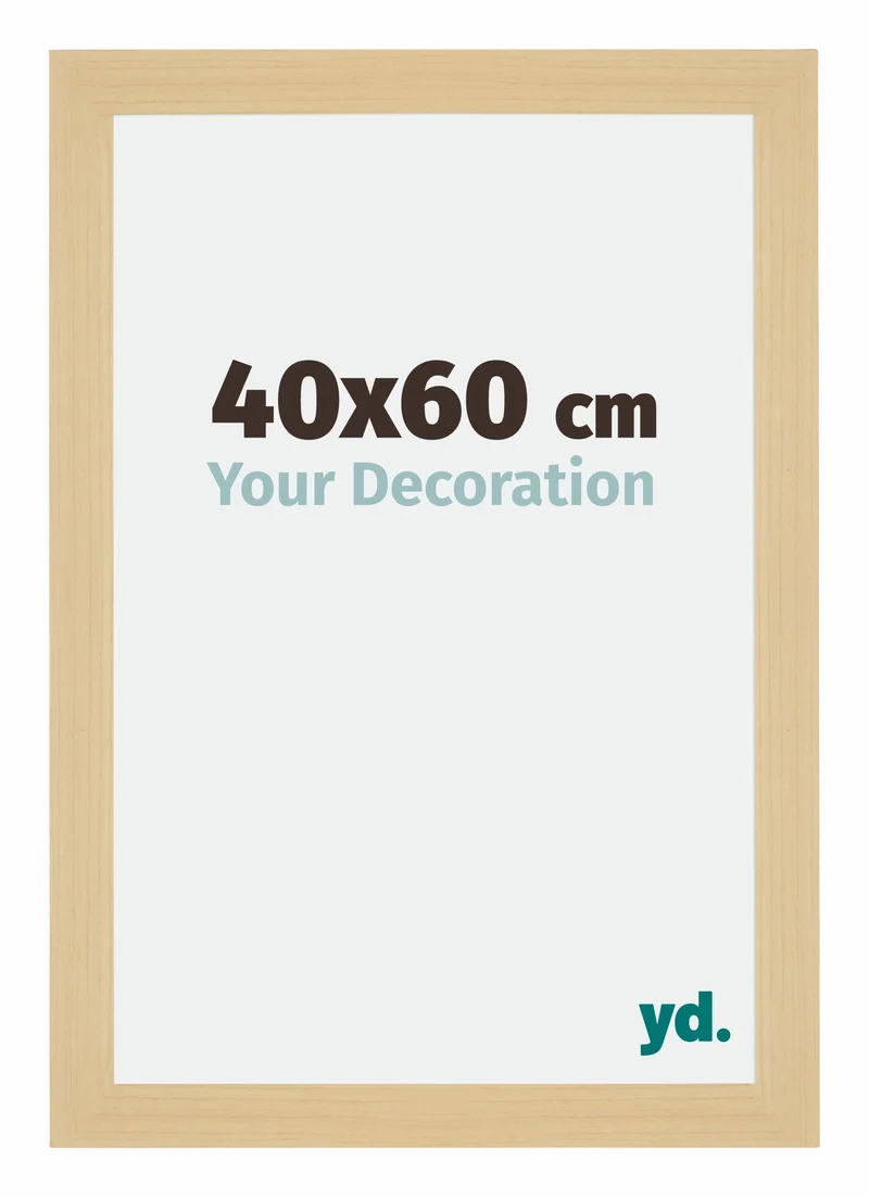 Bilderrahmen 40x60 cm - Ahorn Dekor - MDF - Mura
