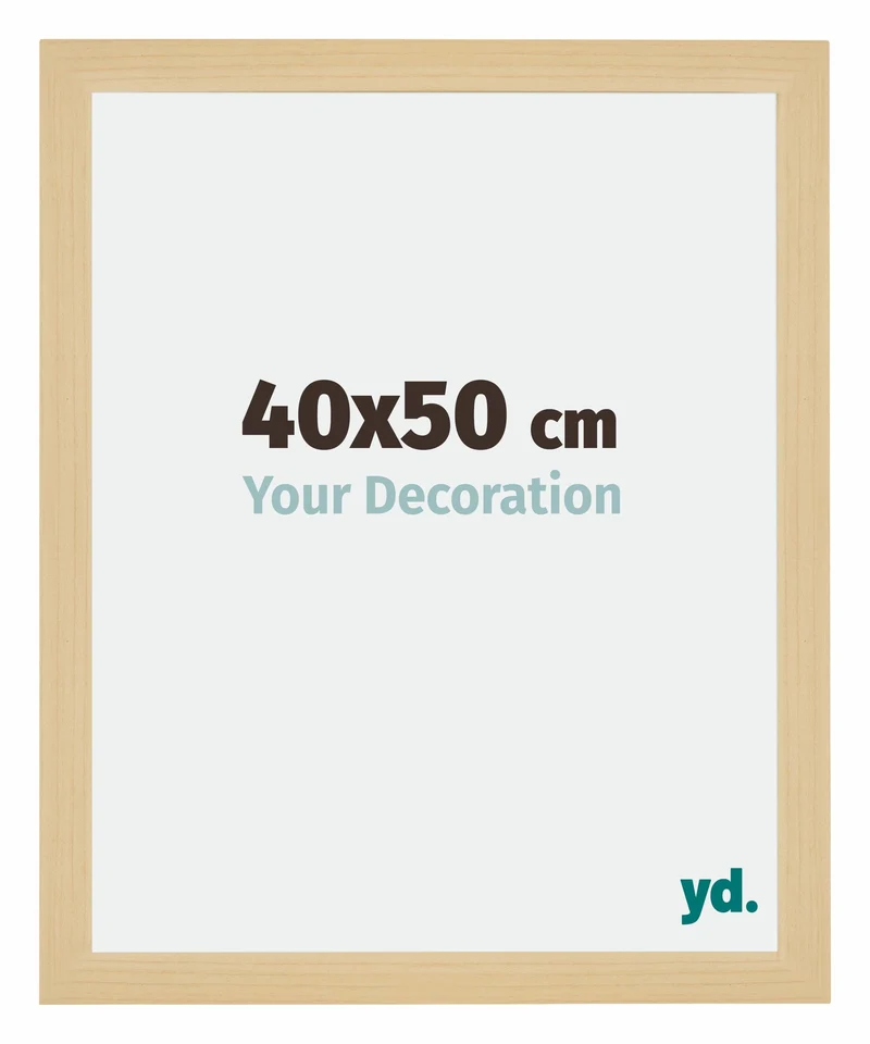 Bilderrahmen 40x50 cm - Ahorn Dekor - MDF - Mura