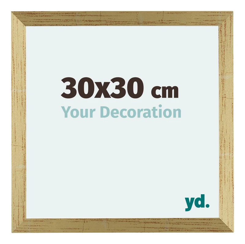 Bilderrahmen 30x30 cm - Goldglanz - MDF - Mura