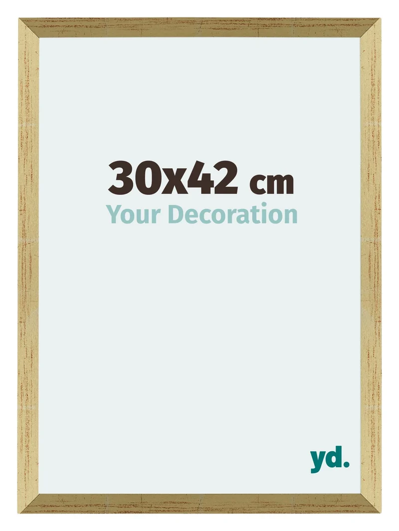 Bilderrahmen 30x42 cm - Goldglanz - MDF - Mura