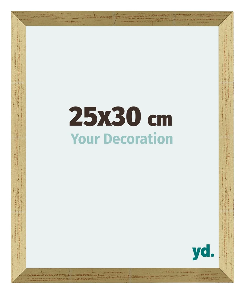 Bilderrahmen 25x30 cm - Goldglanz - MDF - Mura