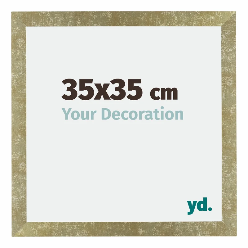 Bilderrahmen 35x35 cm - Gold Antik - MDF - Mura
