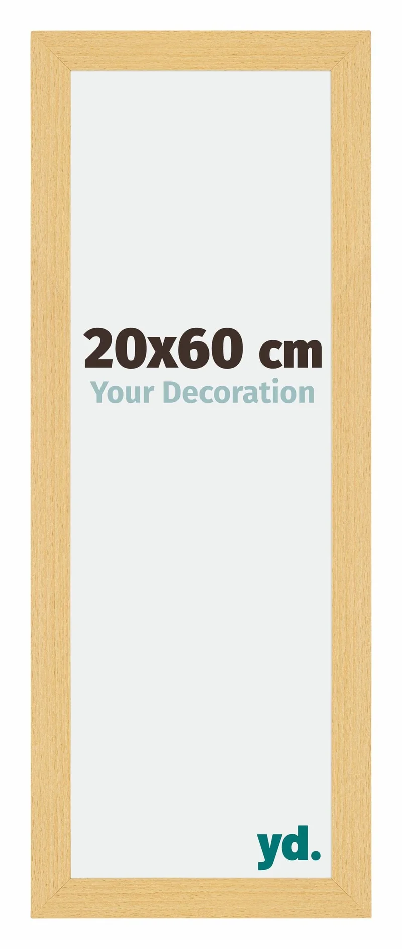 Bilderrahmen 20x60 cm - Buche Dekor - MDF - Mura