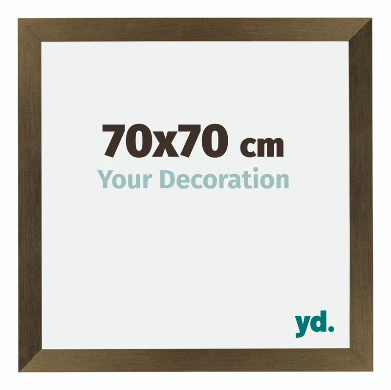 Bilderrahmen 70x70 cm - Bronze Dekor - MDF - Mura