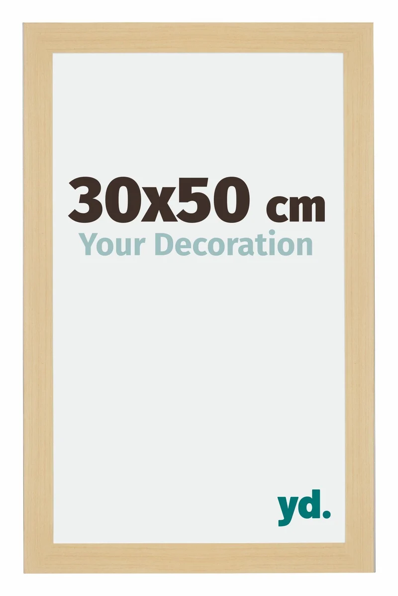 Bilderrahmen 30x50 cm - Ahorn Dekor - MDF - Mura