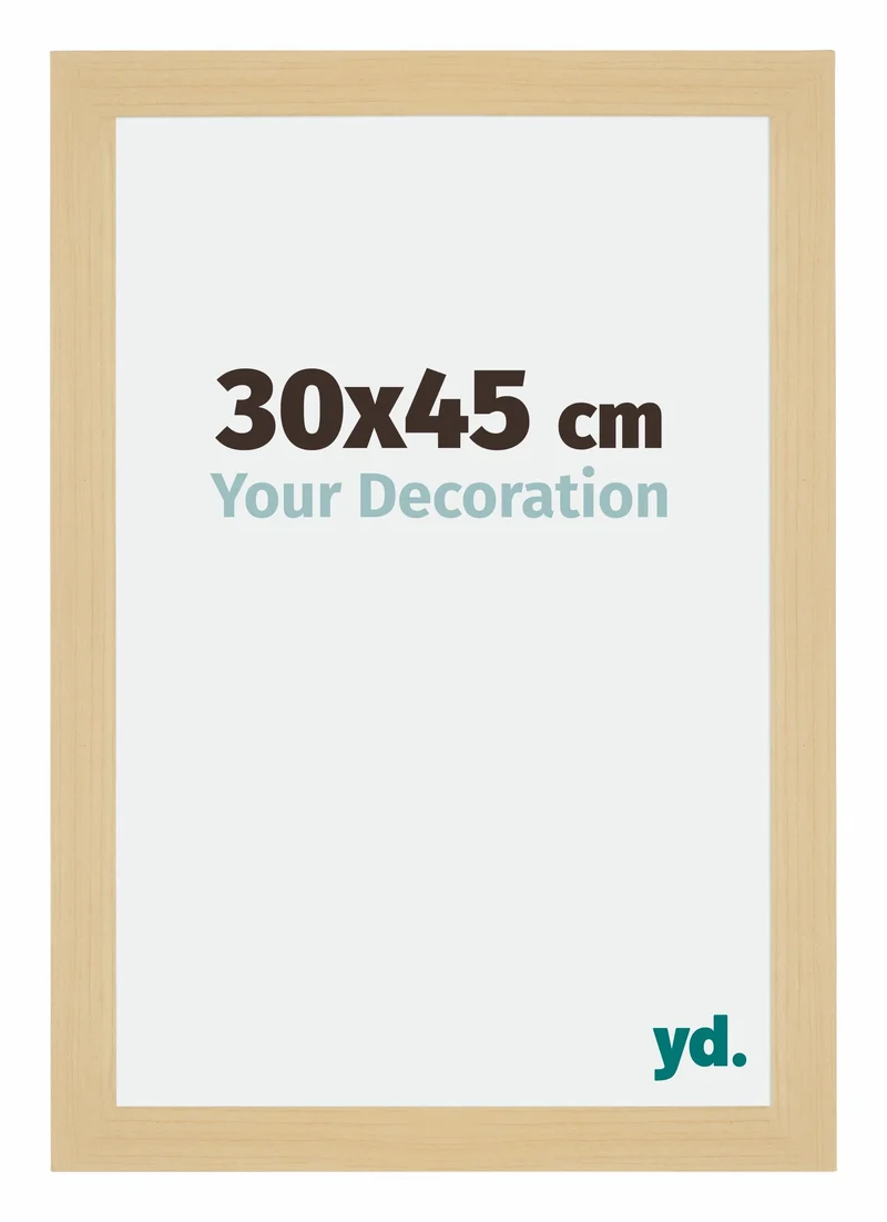 Bilderrahmen 30x45 cm - Ahorn Dekor - MDF - Mura