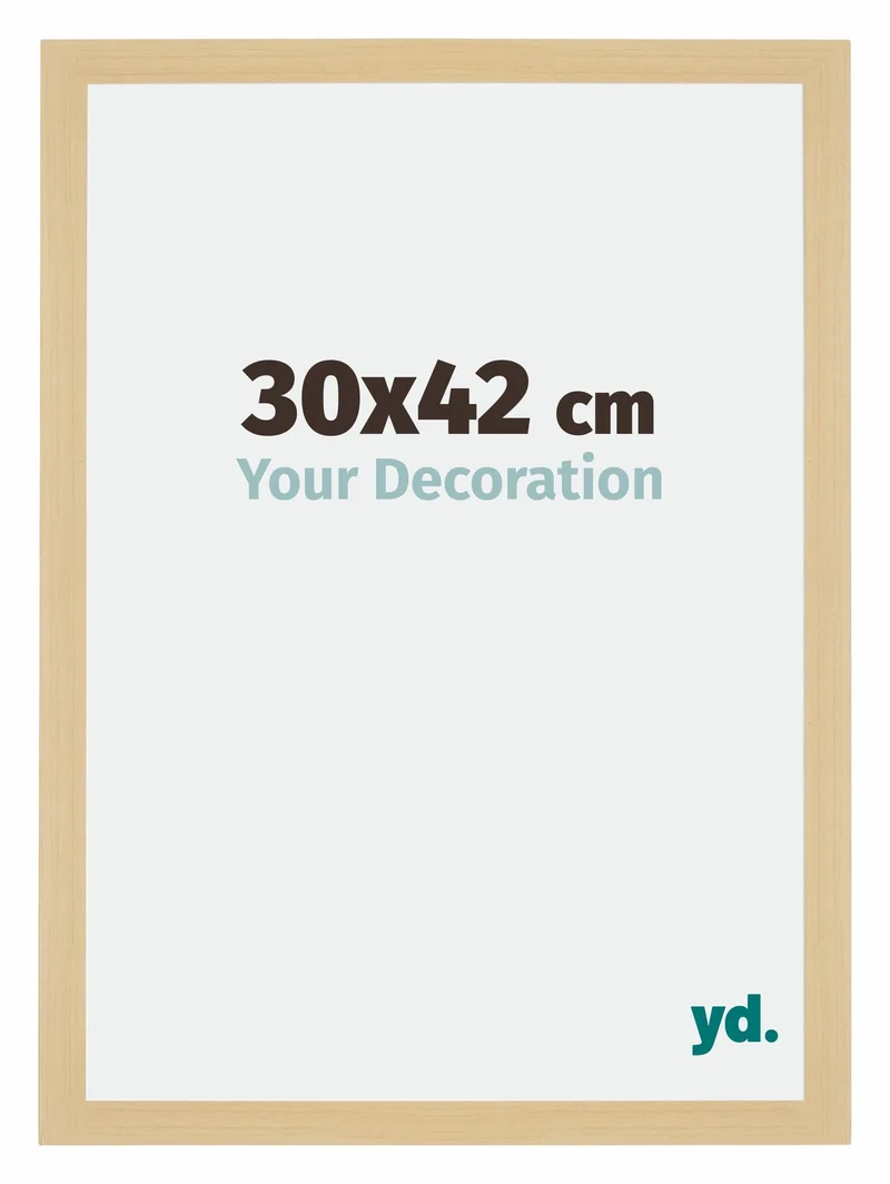 Bilderrahmen 30x42 cm - Ahorn Dekor - MDF - Mura