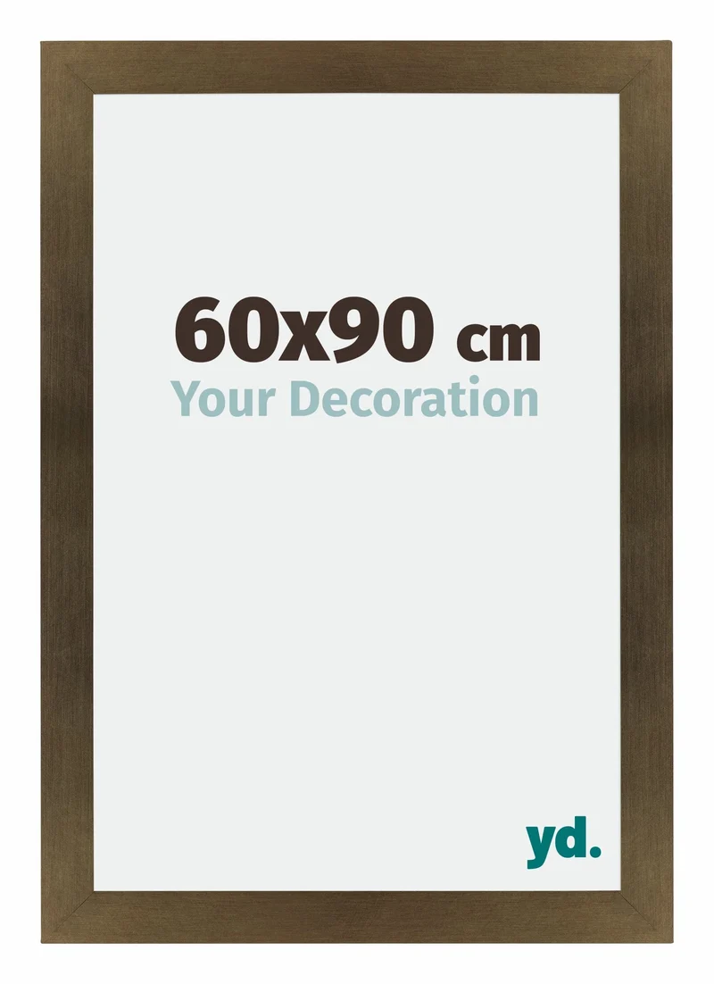 Bilderrahmen 60x90 cm - Bronze Dekor - MDF - Mura