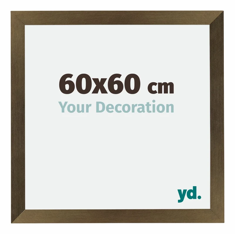 Bilderrahmen 60x60 cm - Bronze Dekor - MDF - Mura