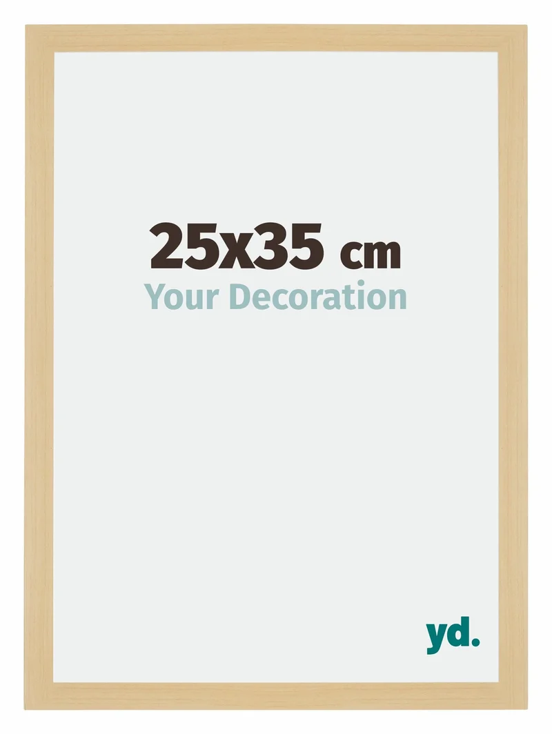 Bilderrahmen 25x35 cm - Ahorn Dekor - MDF - Mura