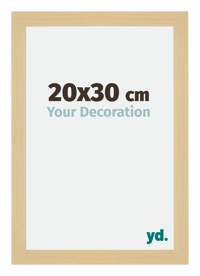 Bilderrahmen 20x30 cm - Ahorn Dekor - MDF - Mura